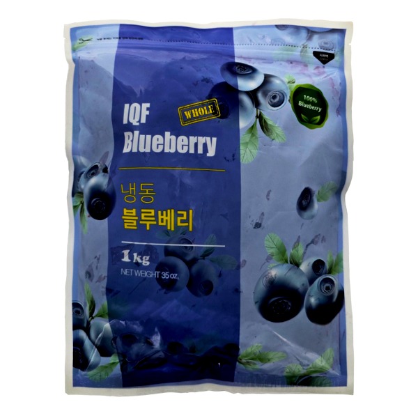 IQF 냉동 칠레산 블루베리 1kg